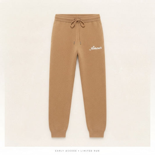 Amour butterscotch knit sweatsuit, view 2