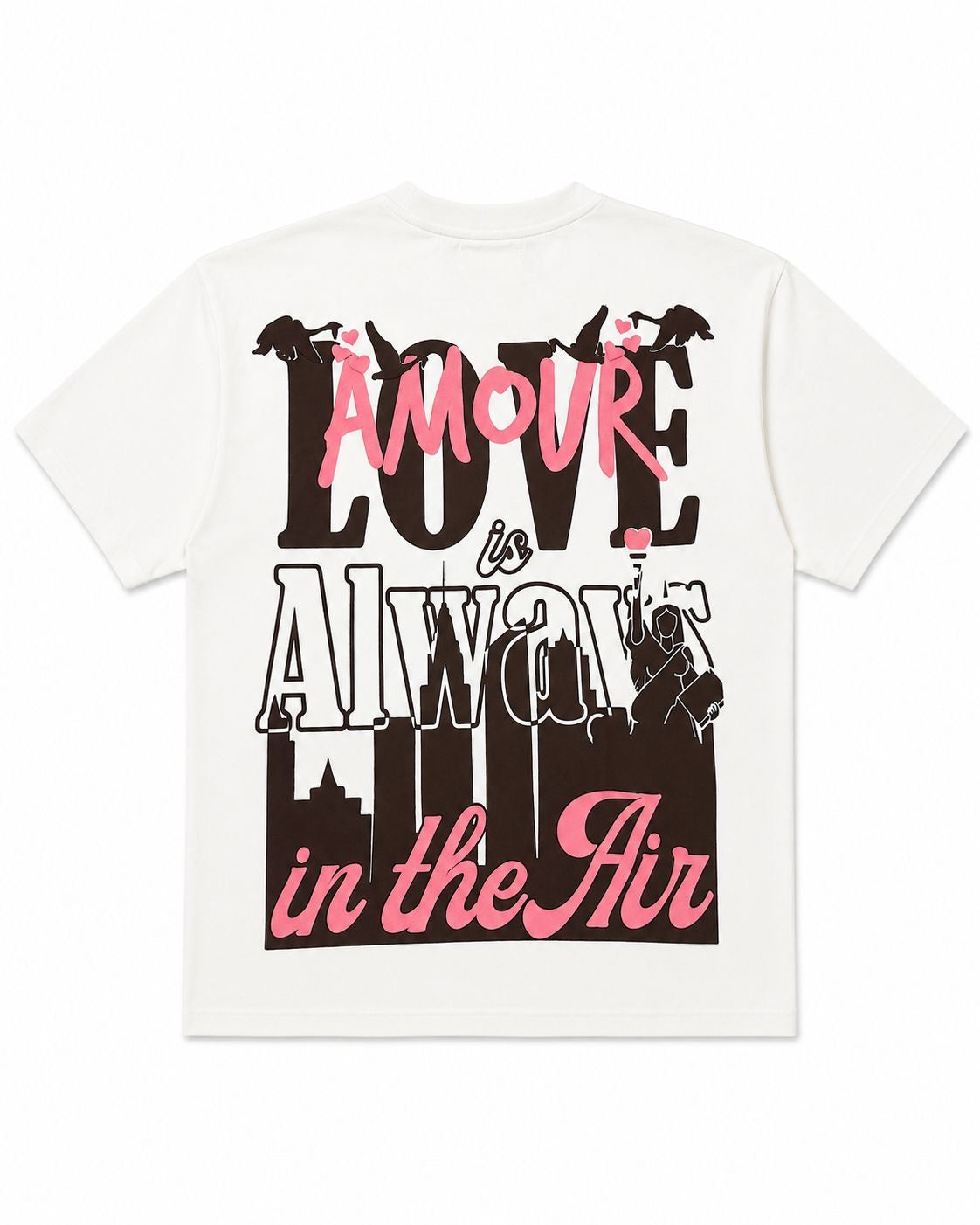 Love is in the Air Tee - White/Pink