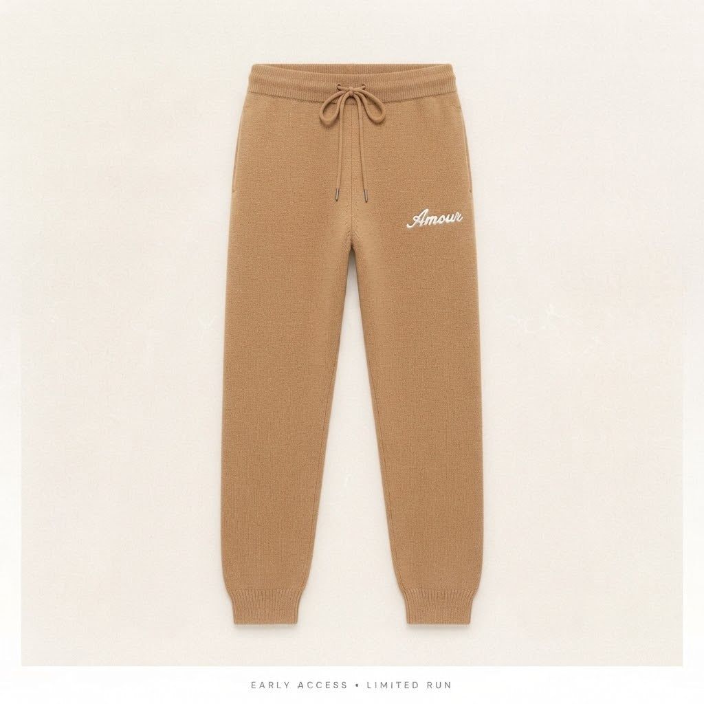 Amour butterscotch knit sweatsuit, view 2